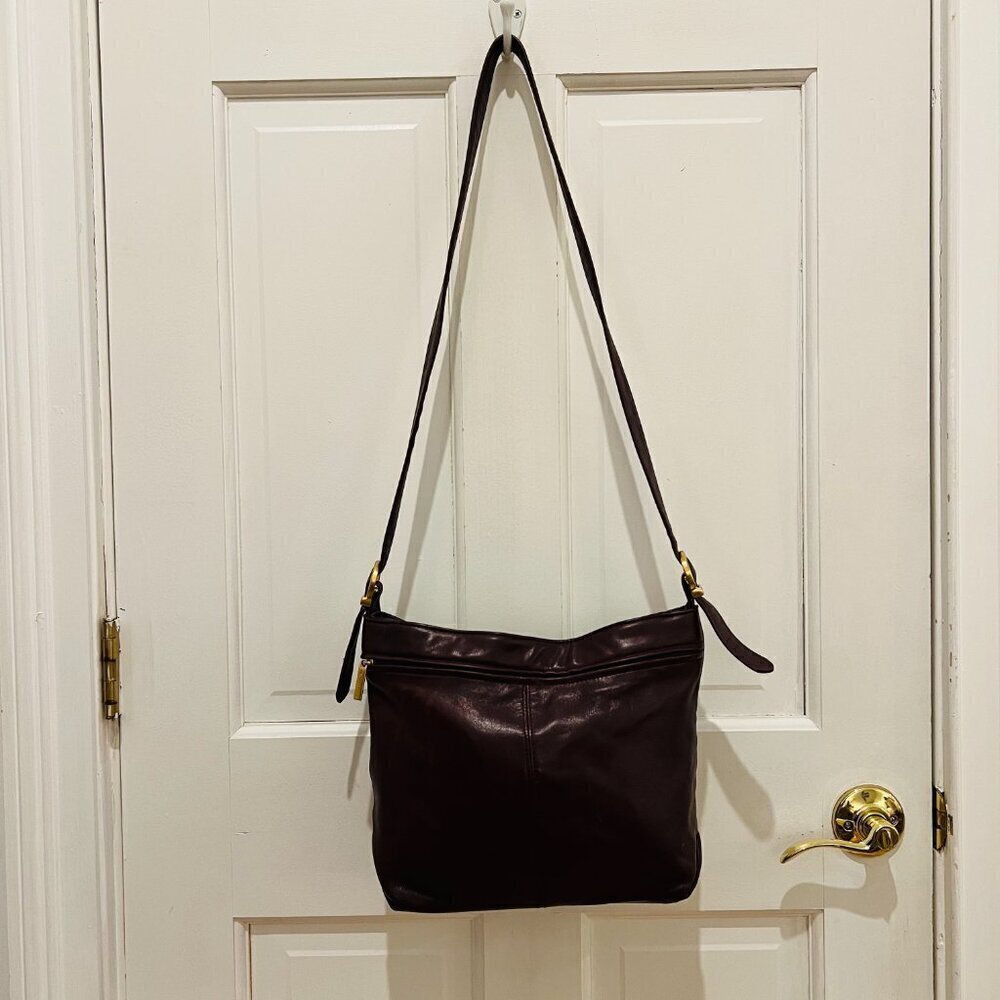 Vintage Stone Mountain Leather Shoulder Handbag Purse